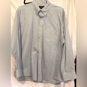 Club Room Blue Dress Shirt Long Sleeve